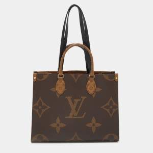 Pre Owned Louis Vuitton Monogram Reverse Giant Canvas Onthego MM Bag