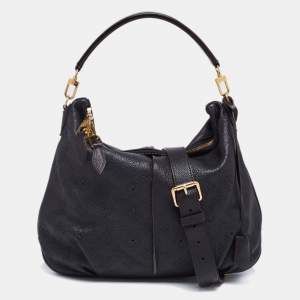 مملوكة مسبقًا Louis Vuitton Black Monogram Mahina Leather Selene PM Bag