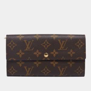 Pre Owned Louis Vuitton Monogram Canvas Sarah Wallet 