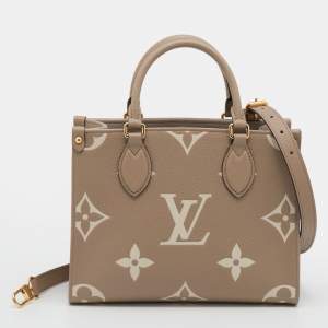 مملوكة مسبقًا حقيبة يد لوي فيتون إمبرينت أونثيجو مونوغرام ثنائي اللون PM