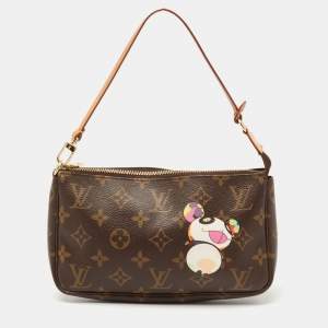 مملوكة مسبقًا حقيبة صغيرة بإكسسوارات لوي فيتون باندا كانفاس مونوغرامي