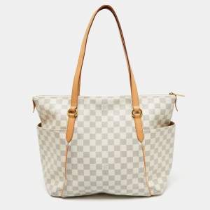 مملوكة مسبقًا حقيبة يد توتس لوي فيتون توتالي كانفاس دامييه أزور MM 