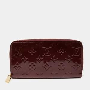 Louis Vuitton Rouge Fauviste Monogram Vernis Zippy Wallet