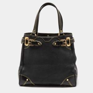 Pre Owned Louis Vuitton Black Suhali Leather Le Majestueux Bag