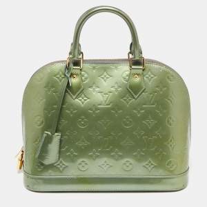 Louis Vuitton Givre Monogram Vernis Leather Alma PM Bag