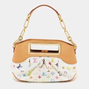 مملوكة مسبقًا Louis Vuitton White Monogram Multicolore Canvas Judy PM Bag