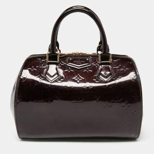 Pre Owned Louis Vuitton Amarante Monogram Vernis Montana Bag