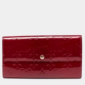 Louis Vuitton Pomme D’amour Monogram Vernis Sarah Wallet