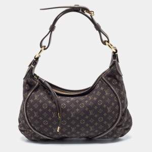 Pre Owned Louis Vuitton Monogram Mini Lin Canvas Manon PM Bag