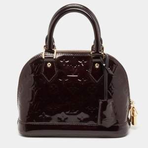 مملوكة مسبقًا حقيبة لوي فيتون  ألما بي بي مونوغرامي فيرنيه عنابي