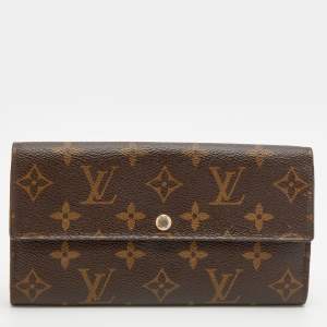 Pre Owned محفظة لوي فيتون سارة كانفاس مونوغرامي  