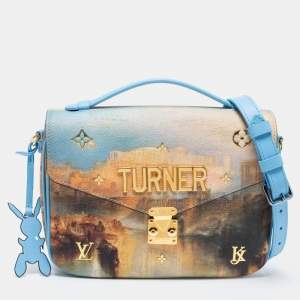 مملوكة مسبقًا حقيبة صغيرة لوي فيتون ماسترز جيف كونز ترنر كانفاس مقوى متعدد الألوان