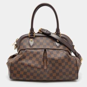 Pre Owned Louis Vuitton Damier Ebene Canvas Trevi PM Bag