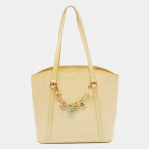 Pre Owned Louis Vuitton Vert Impression Monogram Vernis Avalon MM Bag