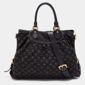مملوكة مسبقًا Louis Vuitton Black Monogram Denim Neo Cabby GM Bag