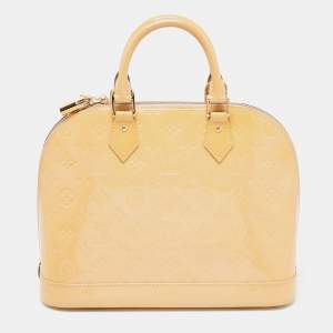 Pre Owned Louis Vuitton Vert Impression Monogram Vernis Alma PM Bag