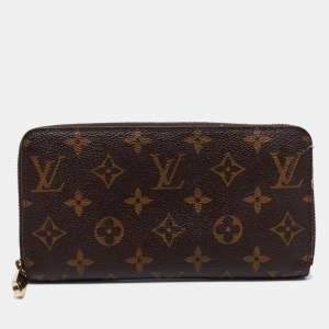 Pre Owned Louis Vuitton Monogram Canvas Zippy Wallet