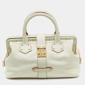 Pre Owned Louis Vuitton Off White Suhali Leather Lingenieux PM Bag