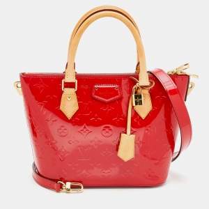 Pre Owned Louis Vuitton Cerise Monogram Vernis Montebello PM 2Way Bag