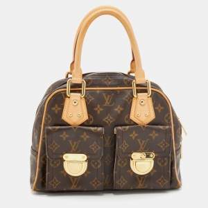 Pre Owned Louis Vuitton Monogram Canvas Manhattan PM Bag