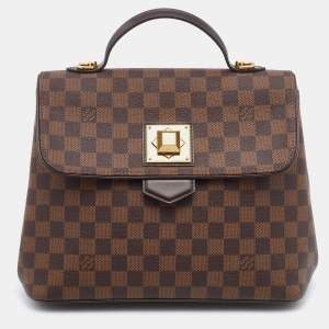 Pre Owned Louis Vuitton Damier Ebene Canvas Bergamo MM Bag