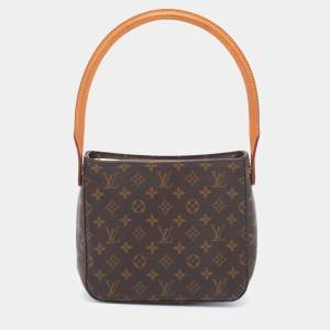 Pre Owned Louis Vuitton Monogram Canvas  Looping Bag
