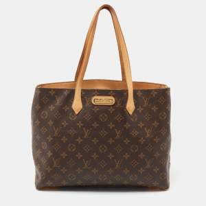 Pre Owned Louis Vuitton Monogram Canvas Wilshire MM Bag