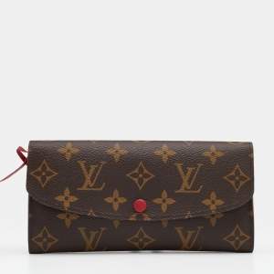 Pre Owned Louis Vuitton Monogram Canvas Emilie Wallet