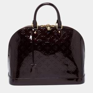مملوكة مسبقًا Louis Vuitton Amarante Monogram Vernis Leather Alma GM Bag