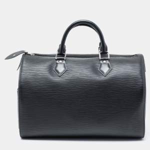 مملوكة مسبقًا Louis Vuitton Black Epi Leather Speedy 30 Bag