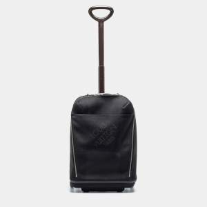 Louis Vuitton Black/Brown Damier Canvas And Leather Vintage Geant Conquerant 55 Roller Luggage