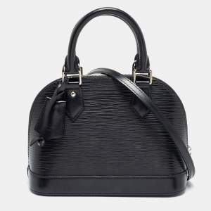 Pre Owned حقيبة لوي فيتون ألما بي بي جلد إيبي أسود