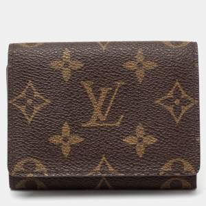 Pre Owned Louis Vuitton Monogram Canvas Enveloppe Carte de Visite Card Holder