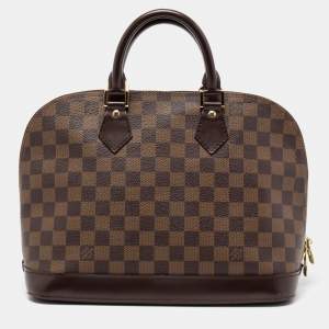 Pre Owned Louis Vuitton Damier Ebene Canvas Alma PM Bag