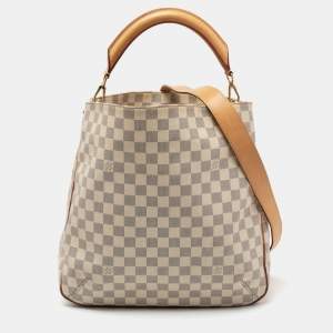 Pre Owned Louis Vuitton Damier Azur Canvas Soffi Bag