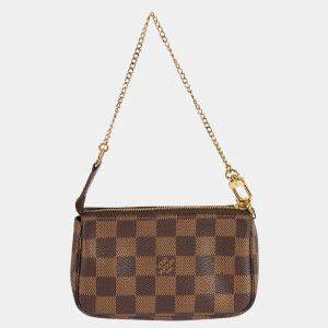 Louis Vuitton Damier Ebene Canvas Mini Pochette Accessoires Bag