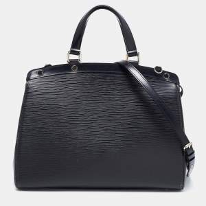 Pre Owned Louis Vuitton Black Epi Leather Brea GM Bag