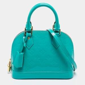 مملوكة مسبقًا Louis Vuitton Bleu Lagon Monogram Vernis Alma BB Bag