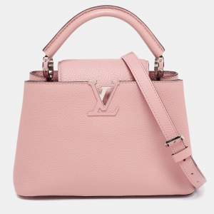 Pre Owned Louis Vuitton Magnolia Taurillon Leather Capucines BB Bag