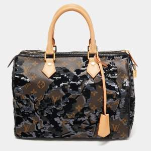 Pre Owned Louis Vuitton Monogram Canvas Limited Edition Fleur De Jais Speedy 30 Bag