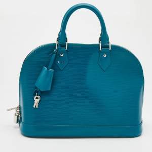 مملوكة مسبقًا Louis Vuitton Cyan Epi Leather Alma PM Bag
