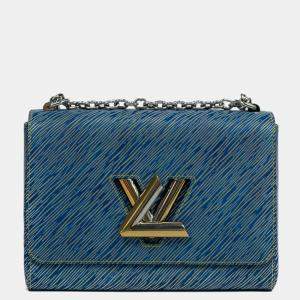 Louis Vuitton Blue epi Leather Twist Shoulder Bag