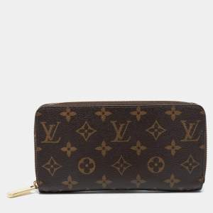 Pre Owned محفظة لوي فيتون كانفاس مونوغرامي بسحاب  