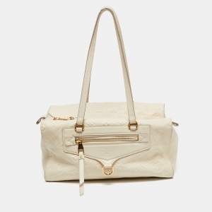 Pre Owned Louis Vuitton Neige Monogram Empreinte Leather Inspiree Bag