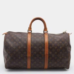 Louis Vuitton Monogram Canvas Keepall 50 Bag