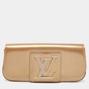 Pre Owned حقيبة كلتش لوي فيتون سوبي فيرنية جلد بودري بيج