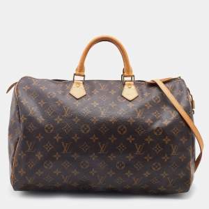 Pre Owned Louis Vuitton Monogram Canvas Speedy 40 Bag