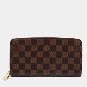 مملوكة مسبقًا Louis Vuitton Damier Ebene Canvas Zippy Wallet
