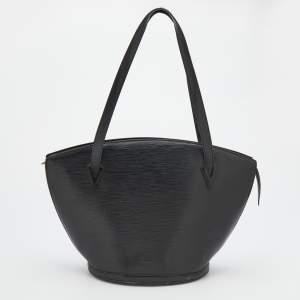 Pre Owned Louis Vuitton Black Epi Leather Saint Jacques GM Bag