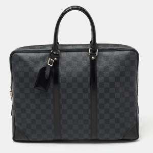 Pre Owned Louis Vuitton Damier Graphite Canvas Porte Documents Voyage Briefcase